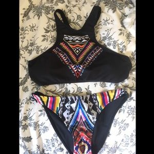 small patterned swimsuit